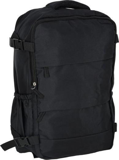 Schwarzer Reise-Handgepäckrucksack 45 × 30 cm