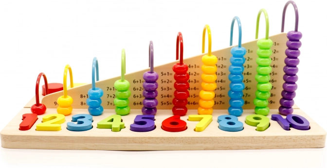 Bildungsholzspielzeug mit Perlen-Abakus ECOTOYS
