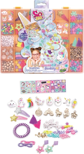 Tasia Set zur Herstellung von Armbändern und Accessoires Einhorn 350 Stk.