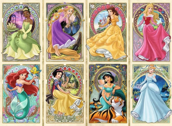 Puzzle Prinzessinnen im Jugendstil - Ravensburger 1000 Stk