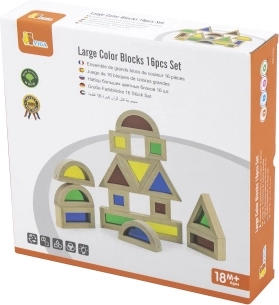 Bunte Holzbausteine mit 16 Teilen