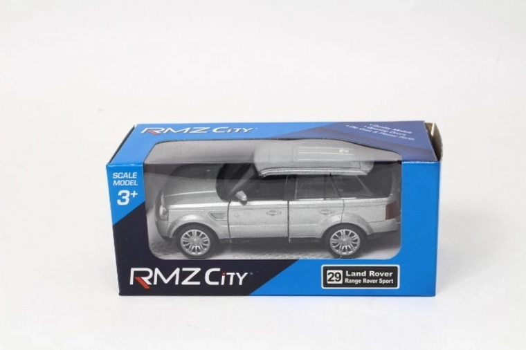 Metall-Automodell RMZ Land Rover Range Rover Sport 1:32 silberfarben
