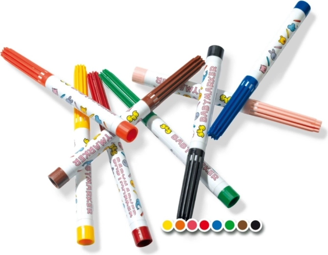 8 fröhliche Farben für die ersten Zeichnungen