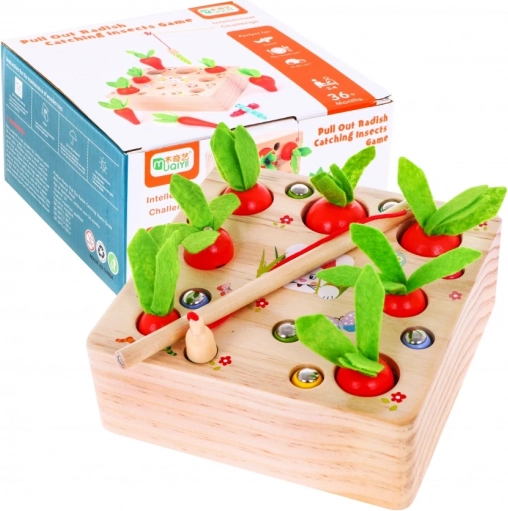 Holzspiel mit Karotten