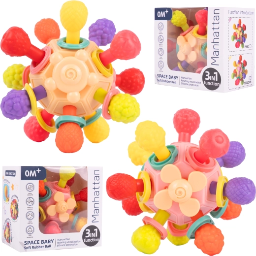 Sensorischer Ball mit Beißring für Babys