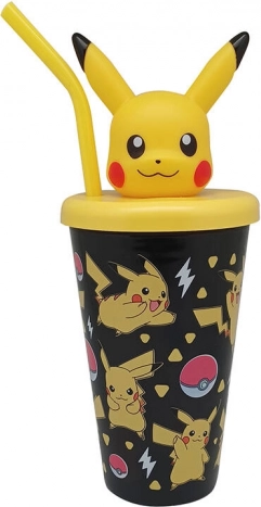 Kinder-Trinkflasche Pokémon 450 ml mit Strohhalm KiDS Licensing