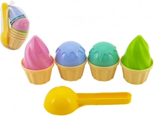 Set aus Eis-Sandförmchen