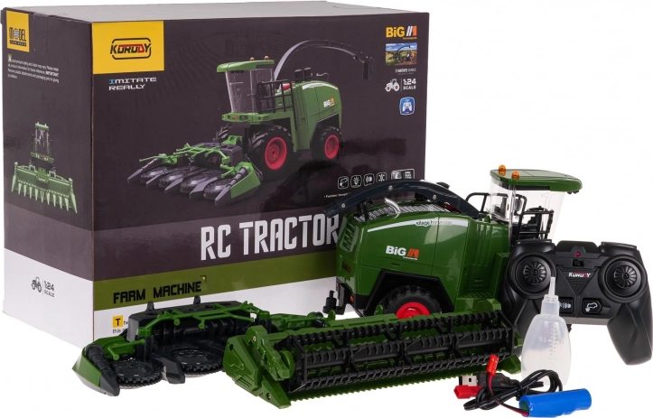 RC-Mähdrescher 2-in-1 für Getreide und Mais mit Licht, Sound und Rauch