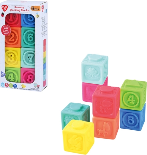PlayGo Gummiklötze für Kinder 8 Stk.