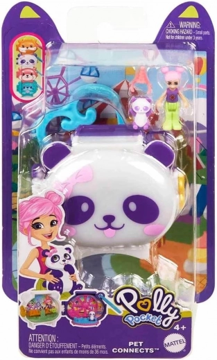 Polly Pocket Pet Connects – Panda-Set mit Figuren