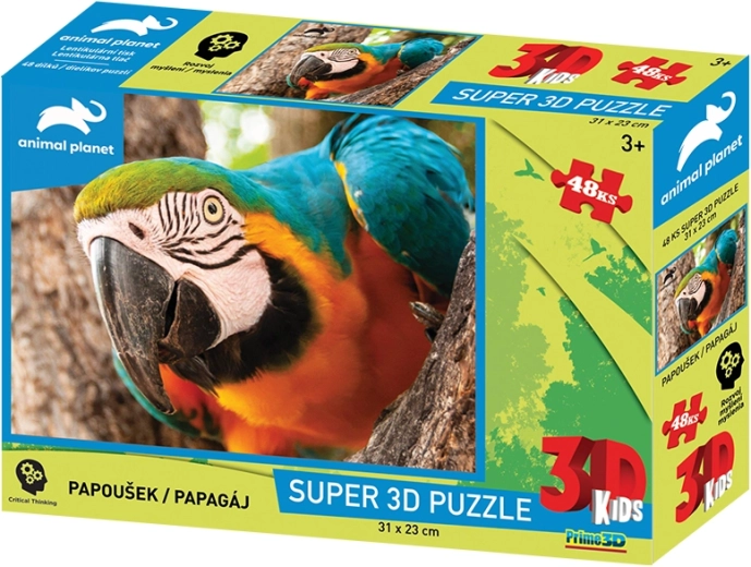 3D-Puzzle Papagei 48 Teile