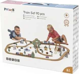 Holzeisenbahn POLARB 90 Teile