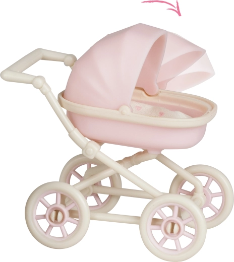 Puppenwagen mit beweglichem Verdeck