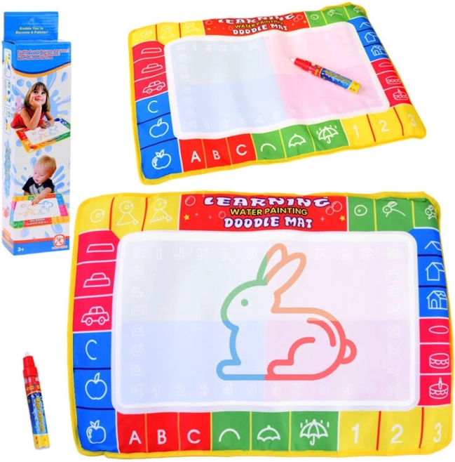 Magische Wasser-Malunterlage mit Stift, 44 × 29 cm