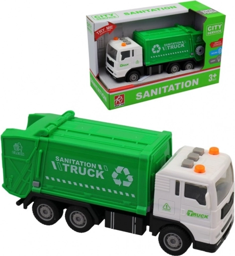 Abfallwagen mit Schwungrad mit Licht und Ton