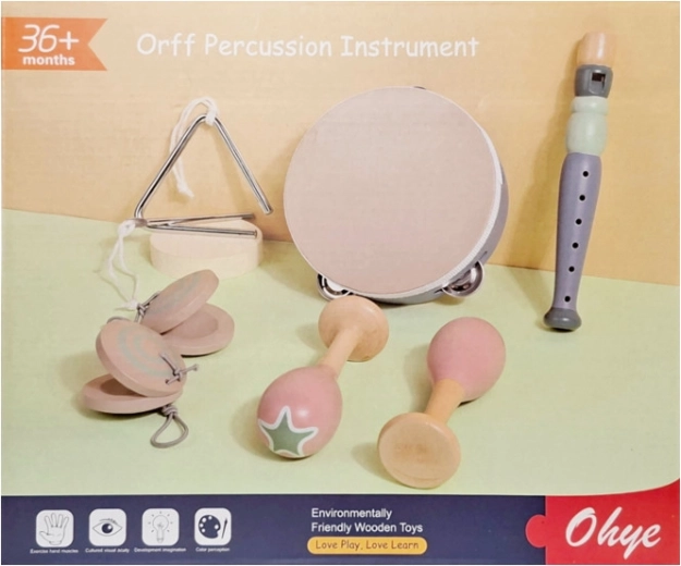 Holzmusikinstrumente – Set für Kinder