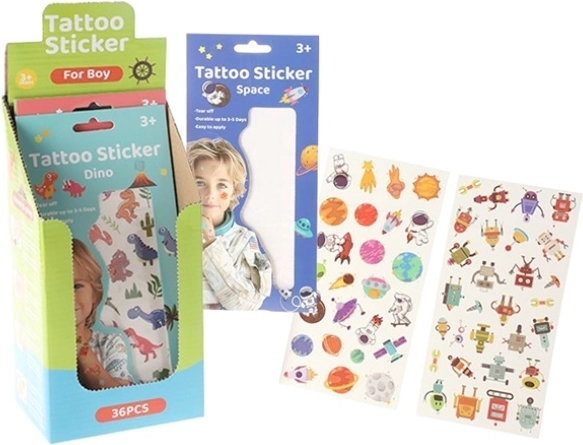 Abwaschbares Wassertattoo für Kinder - 1 Stück