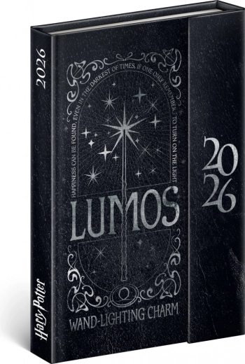 Wöchentlicher magnetischer Planer Harry Potter Lumos 2026, 11 x 16 cm