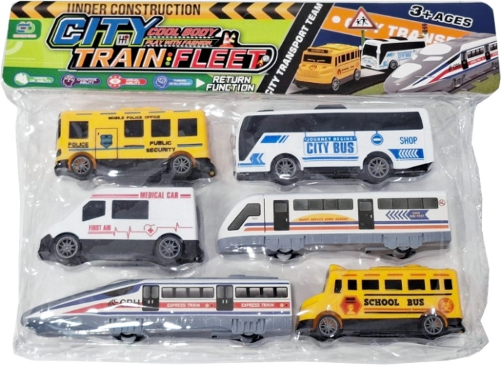 Fahrzeug-Set – 6 Stück