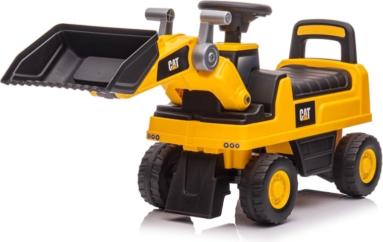 Kinder-Rutschfahrzeug Radlader Baby Mix Caterpillar gelb