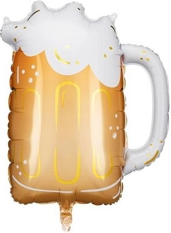 Folienballon in Form eines Bierkrugs 66 × 54 cm