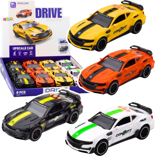 Sportwagen mit öffnenden Türen, Antrieb, Lichtern und Geräuschen