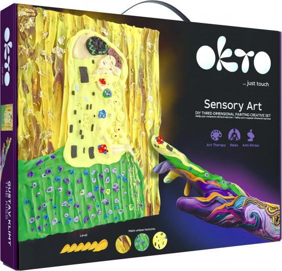 OKTO SENSOTY ART Kunstset – Der Kuss 30 × 40 cm