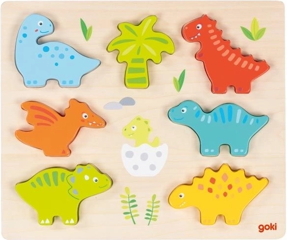 Holz-Puzzle Dinosaurier