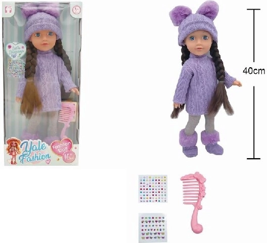 Puppe 30 cm mit Zubehör, trinkt und macht Pipi