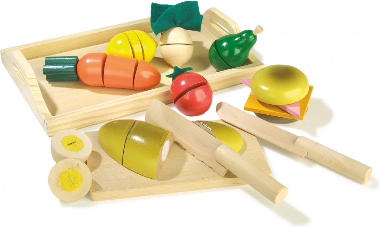 SMALL FOOT Holz-Frühstücks-Set zum Schneiden
