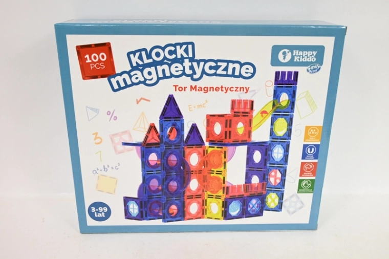 SmilyPlay magnetisches Konstruktionsset (100 Teile) mit Kugelbahn