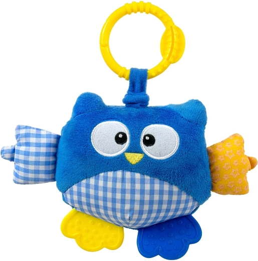 Plüsch-Aufhängespielzeug Eulchen Cutie owl, blau