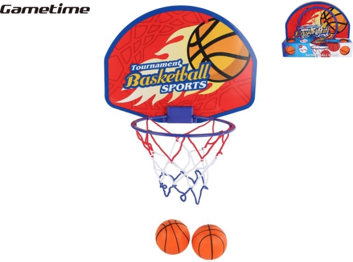 Gametime Kinder-Basketballkorb mit zwei Bällen