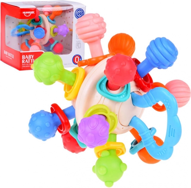Baby Beißring runder Ball mit Textur