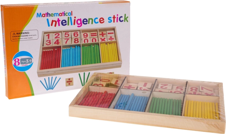 Holz-Mathematikspiel – Zählstäbchen