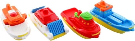 Buntes Plastikboot für das Wasser