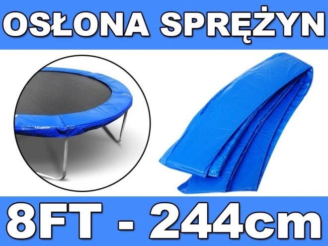 Schutzrand für Federn für Gartentrampolin 244 cm (8 FT) – blau