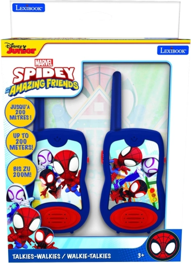 LEXIBOOK Spidey Kinder-Walkie-Talkies mit 200 m Reichweite