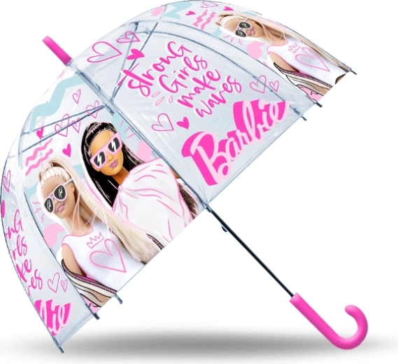 Automatischer transparenter Kinderregenschirm BARBIE