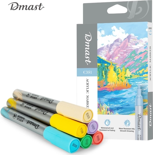 Acrylmarker – Set mit 6 Stück