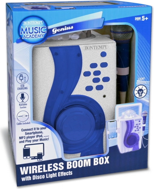 Karaoke-Boom-Box mit Disco-Lichteffekten