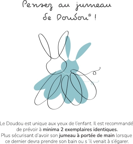 Doudou Schmusetuch Mäuschen rosa 3-in-1