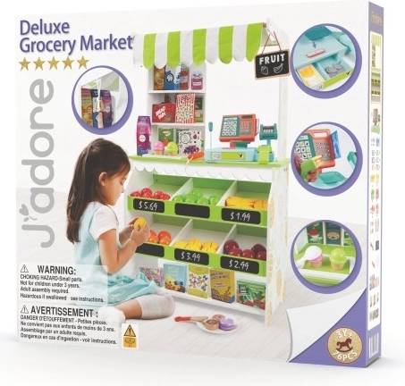 Hölzernes Spielset Laden – Lebensmittel