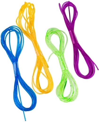 Schnüre in 4 Farben für einfaches Auffädeln