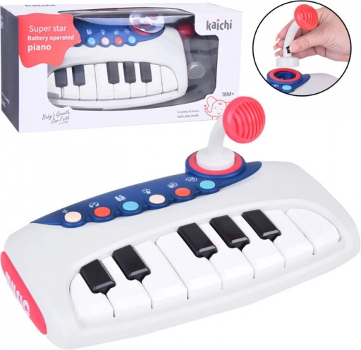 Interaktives Kinder-Musikklavier mit Mikrofon