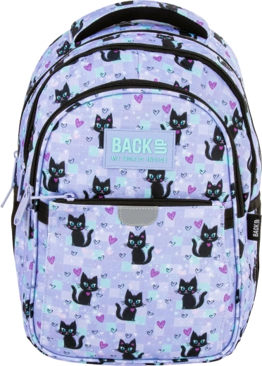 3-Fächer-Rucksack mit ergonomischem Rücken