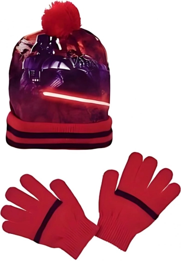 Star Wars Mütze und Handschuhe in Rot