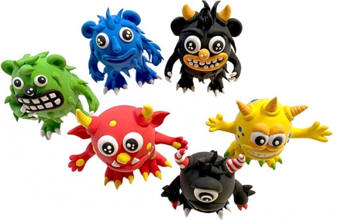 Lufttrocknende Modelliermasse für Kinder – Monster, 15 Tuben