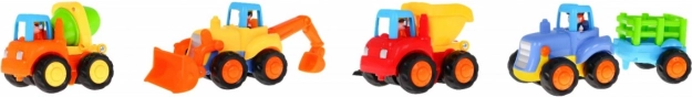 Bausatz von Baufahrzeugen mit Antrieb