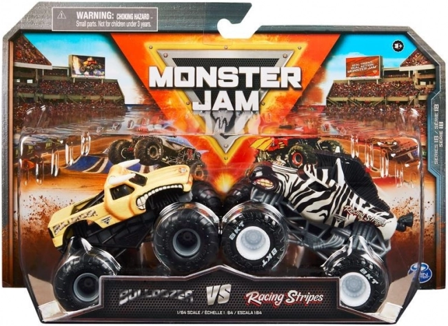 Set aus 2 Monster Jam Fahrzeugen 1:64 als Druckgussmodell